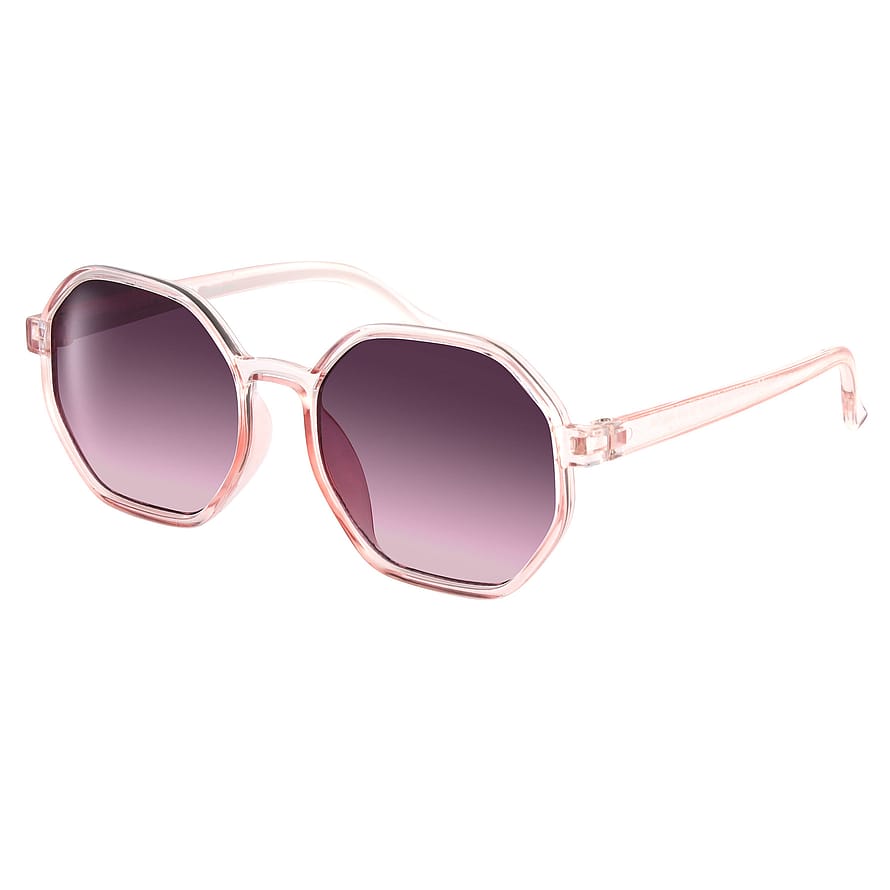 Minibrilla Solbrille Hilma Square Transparent Pink