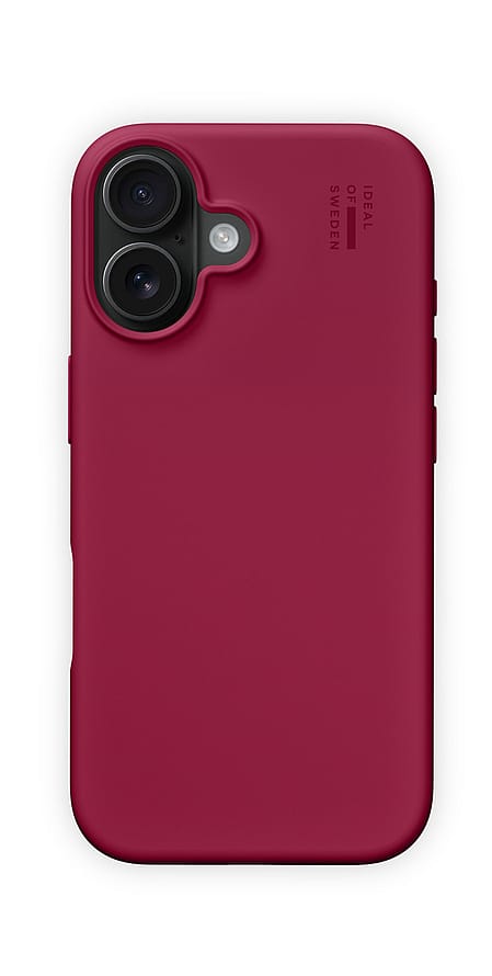 IDEAL OF SWEDEN Silicone Case MagSafe iPhone 16 Cranberry