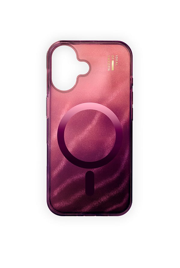 IDEAL OF SWEDEN Clear Case Glitter Glow MagSafe iPhone 17 Cherry Lacquer