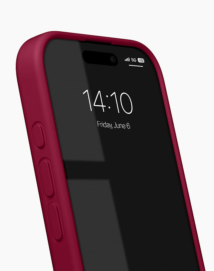 IDEAL OF SWEDEN Silicone Case MagSafe iPhone 17 Cranberry