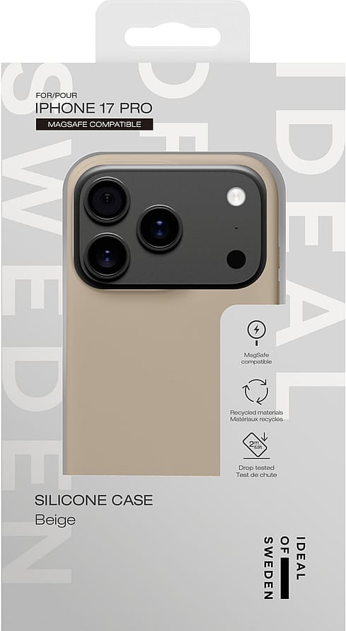IDEAL OF SWEDEN Silicone Case MagSafe iPhone 17 Pro Beige