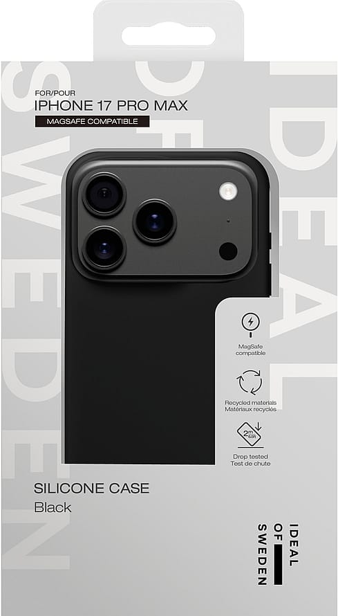 IDEAL OF SWEDEN Silicone Case MagSafe iPhone 17 Pro Max Black