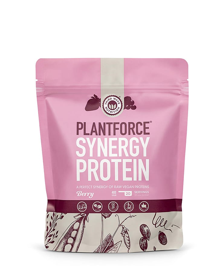 Plantforce Synergy Protein Vegansk Berry 400 g