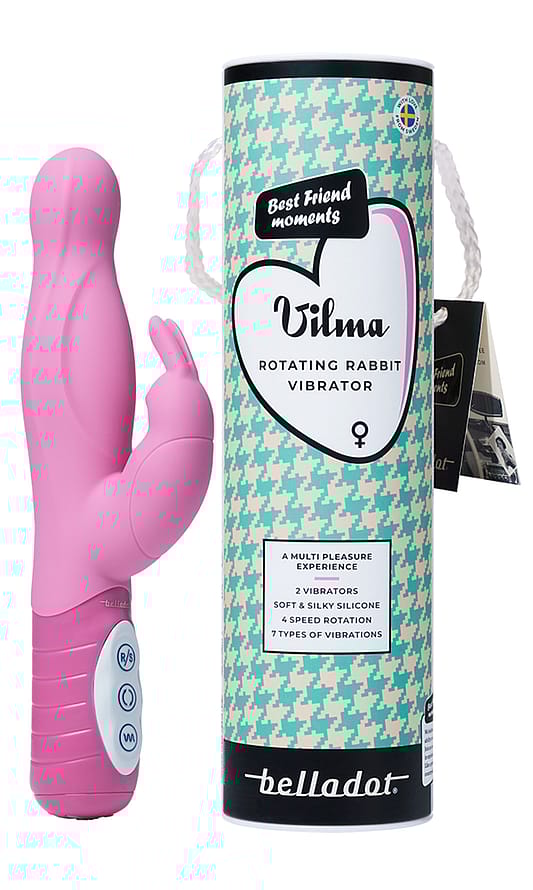 Belladot Vilma Rotating Rabbit Vibrator Pink