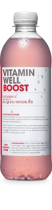 Vitamin Well Boost - Hindbær Blåbær Hindbær Blåbær/ 500 ml