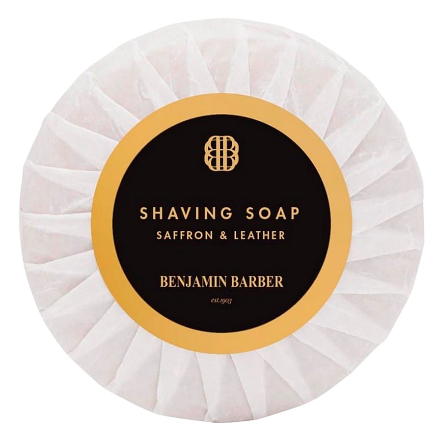 Benjamin Barber Shaving Soap Saffron & Leather 100 g