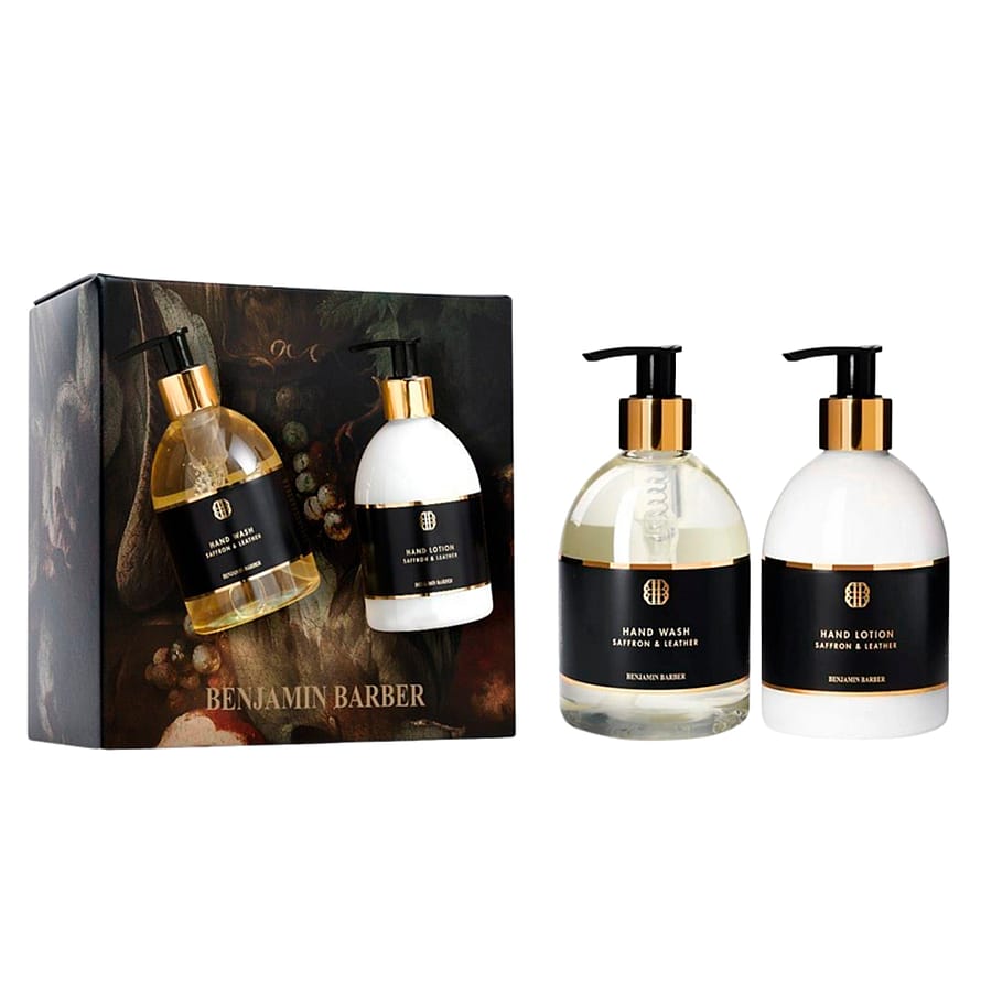 Benjamin Barber Gift Set Saffron & Leather Hand Duo 2x300 ml