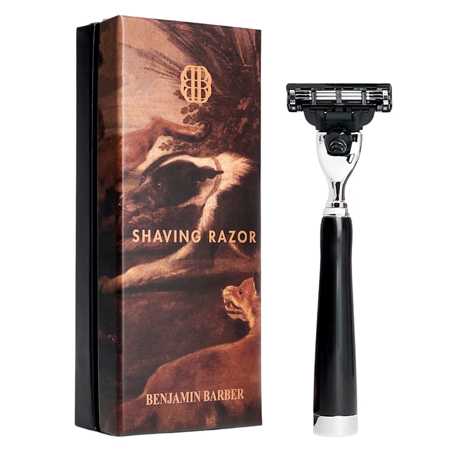 Benjamin Barber Classic Shaving Razor Mach3 Ebony