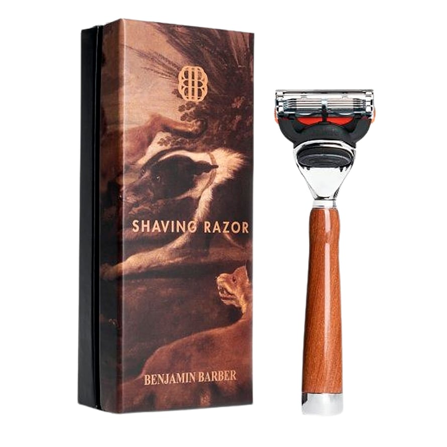 Benjamin Barber Classic Shaving Razor Fusion Wood