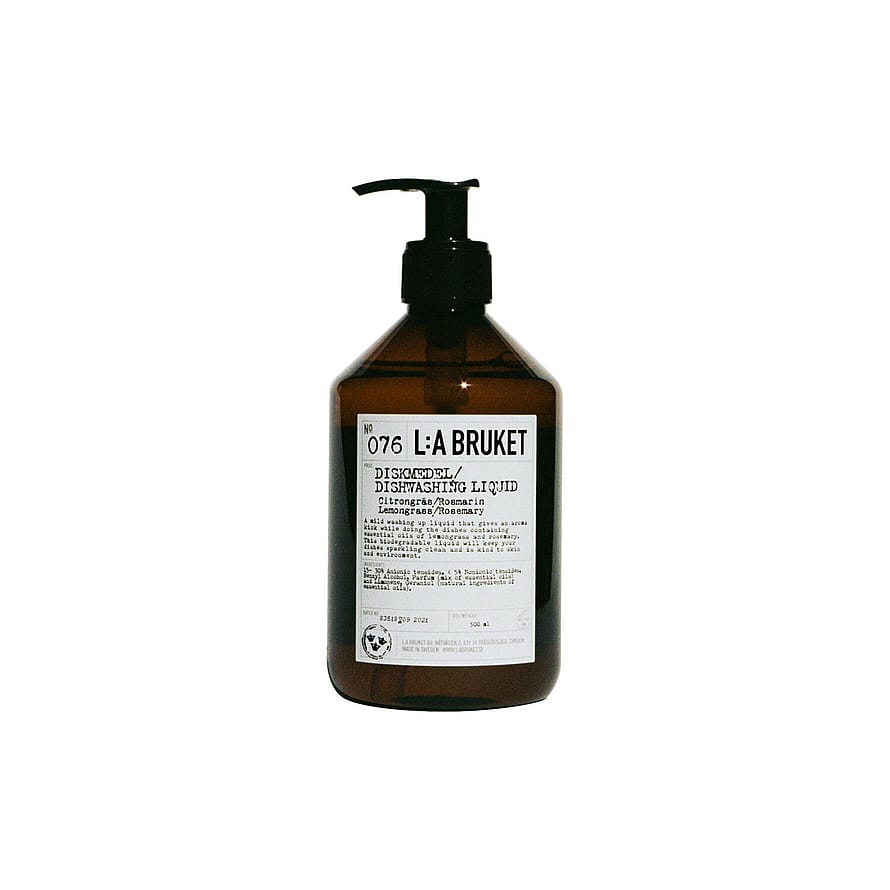 L:A BRUKET 076 Dishwashing Soap Lemongrass/Rosemary 500 ml