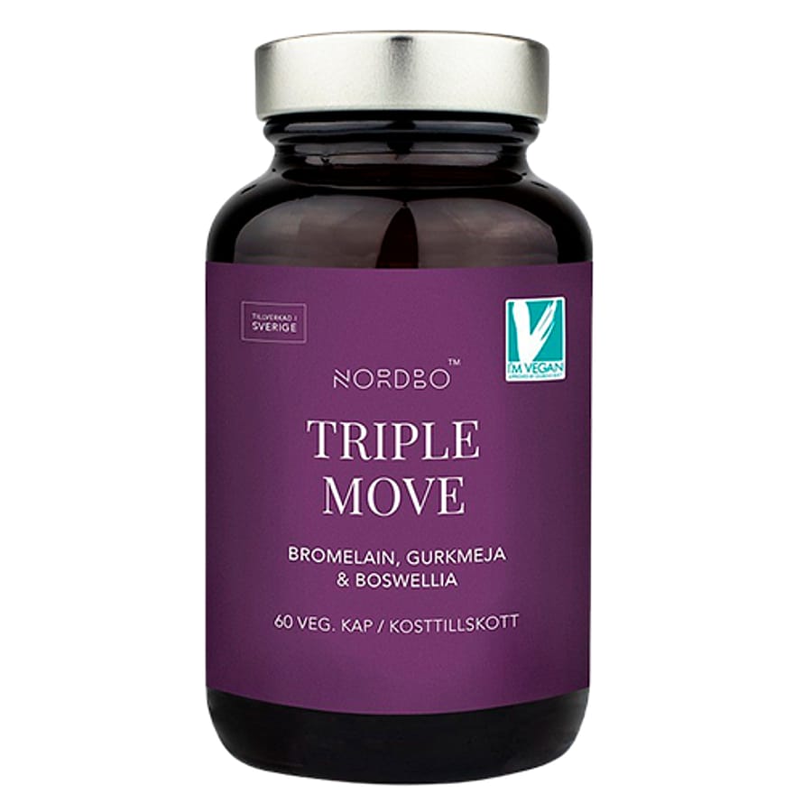 Nordbo Triple Move - Bromelain, Gurkemeje & Boswellia 60 kaps.