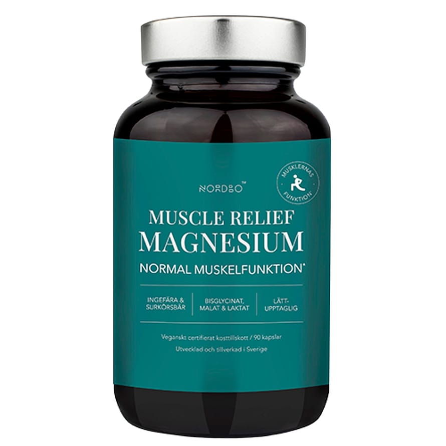 Nordbo Muscle Relief Magnesium 90 kaps.