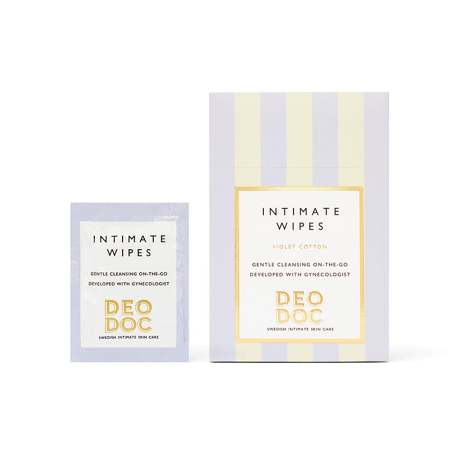 DeoDoc Intimate Wipes Violet Cotton 10 pcs