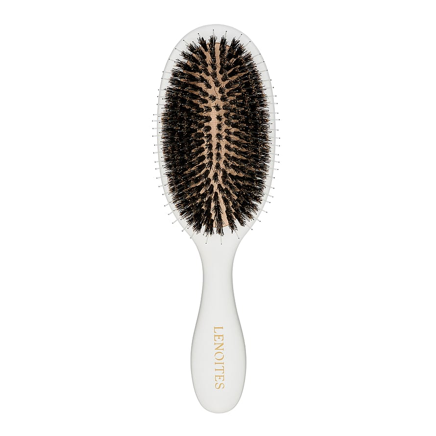 Lenoites Hair Brush Wild Boar White