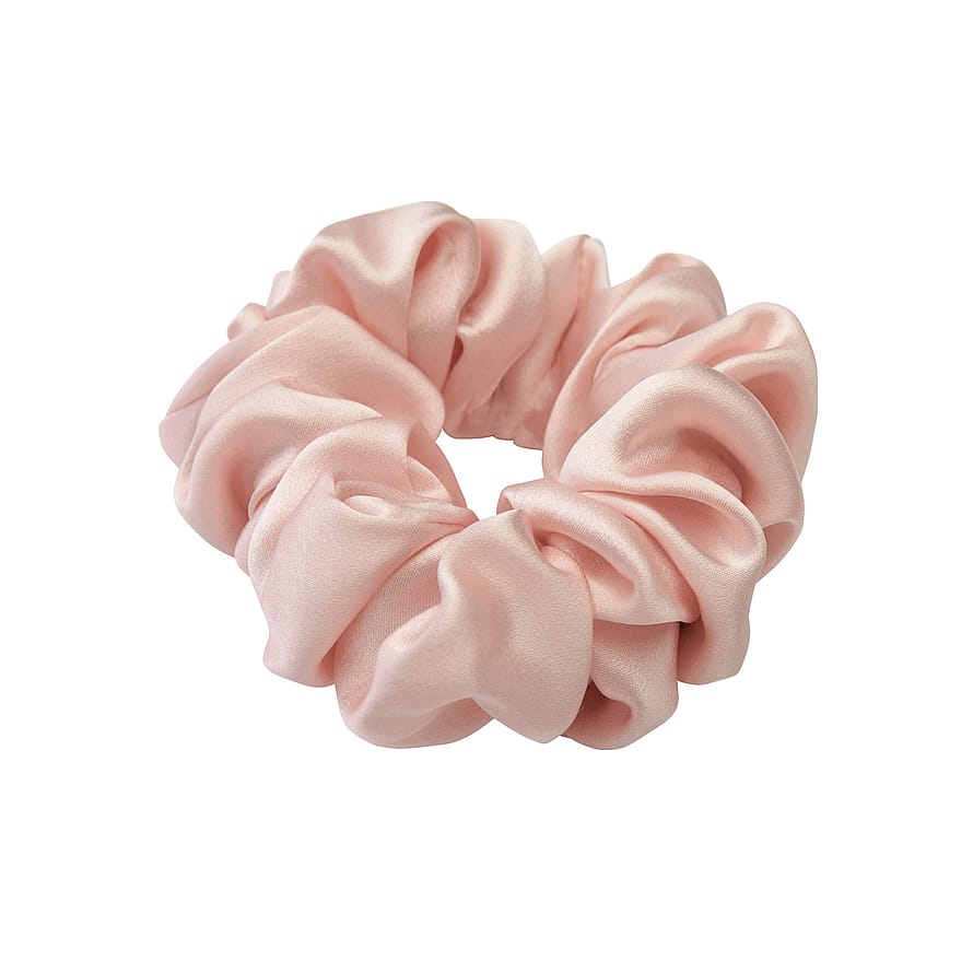 Lenoites Mulberry Silk Scrunchie Pink
