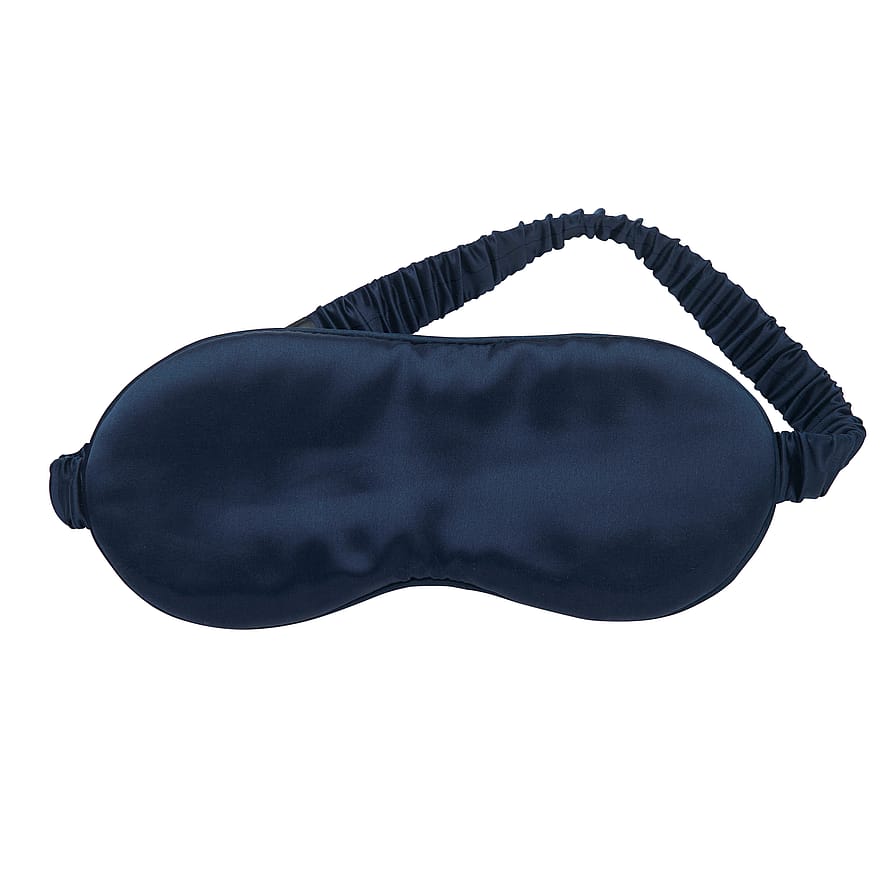 Lenoites Mulberry Sleep Mask with Pouch Blue