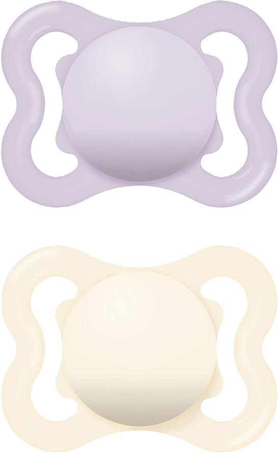 MAM Air Silicone Sut 2 stk Pink 0-6 mdr.