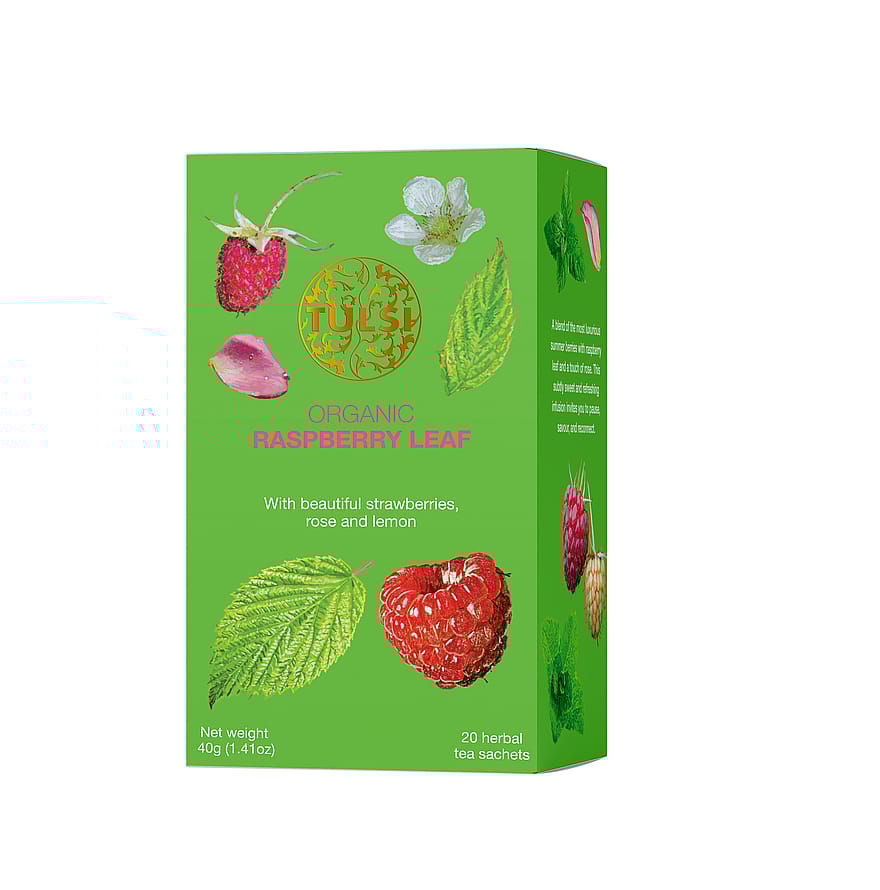 Tulsi Raspberry Leaf Te Øko
