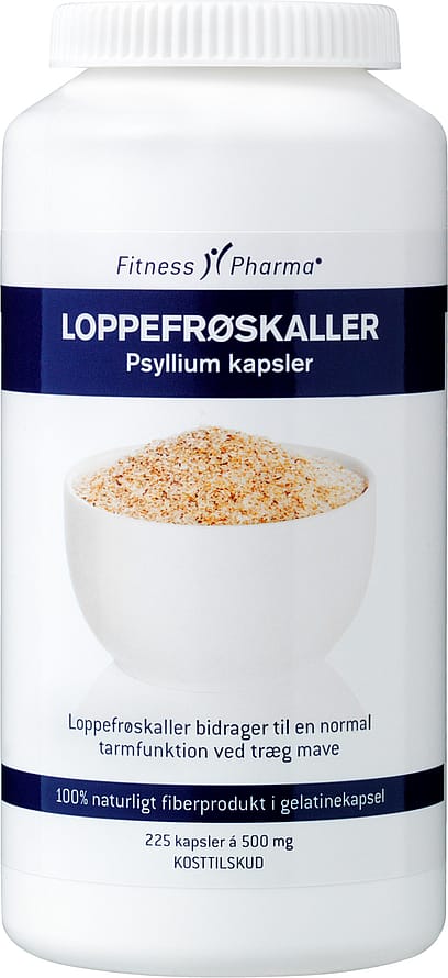 Fitness Pharma Loppefrøskaller Psyllium 225 kaps.