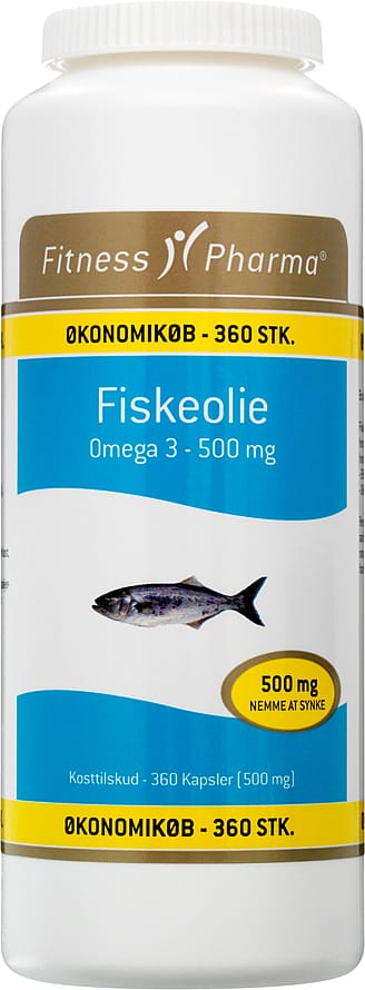 Fitness Pharma Fiskeolie 500 mg 360 kaps.