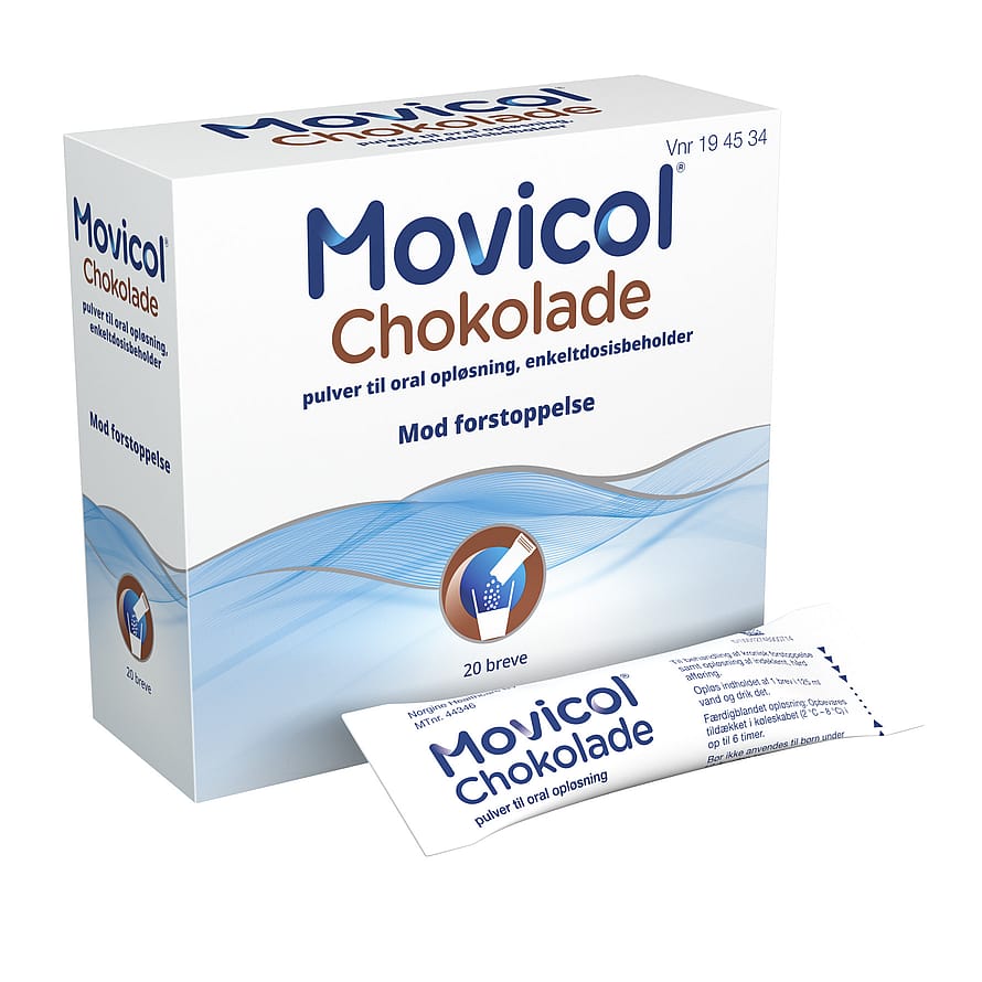 Movicol Pulverbreve Chokolade 20 stk