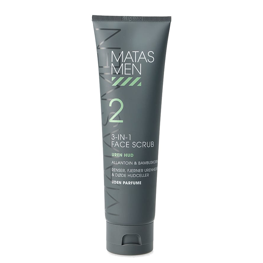 Matas Striber Men Face Scrub 3-in-1 til Uren Hud Uden Parfume 150 g