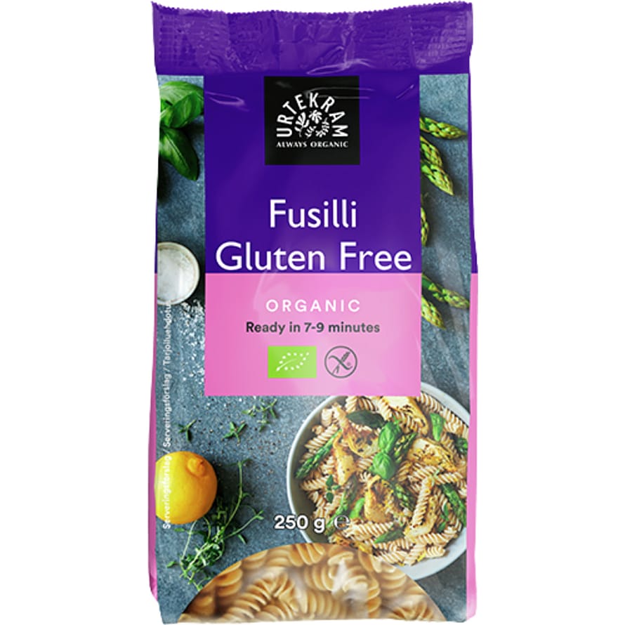 Urtekram Fusilli pasta glutenfri Ø 250 g