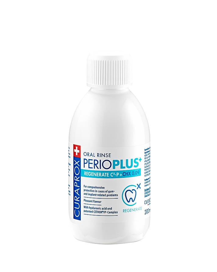 Curaprox Perioplus 0,09% Klorhexidin Mundskyl med Citrox 200 ml