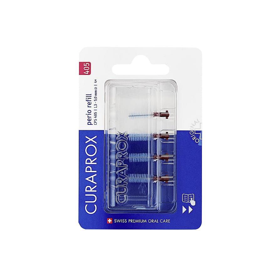 Curaprox CPS405 Perio Refill 4 stk. Rød