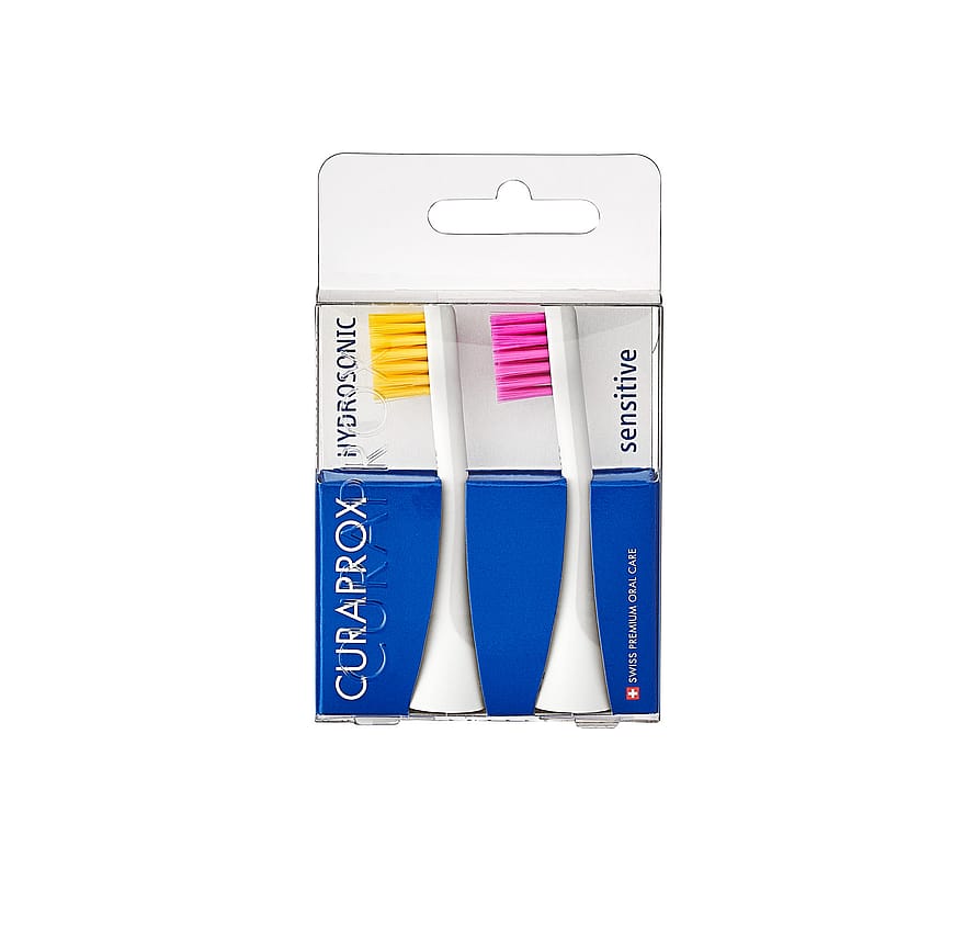 Curaprox Hydrosonic Pro Sensitive Gul/Pink 2pk