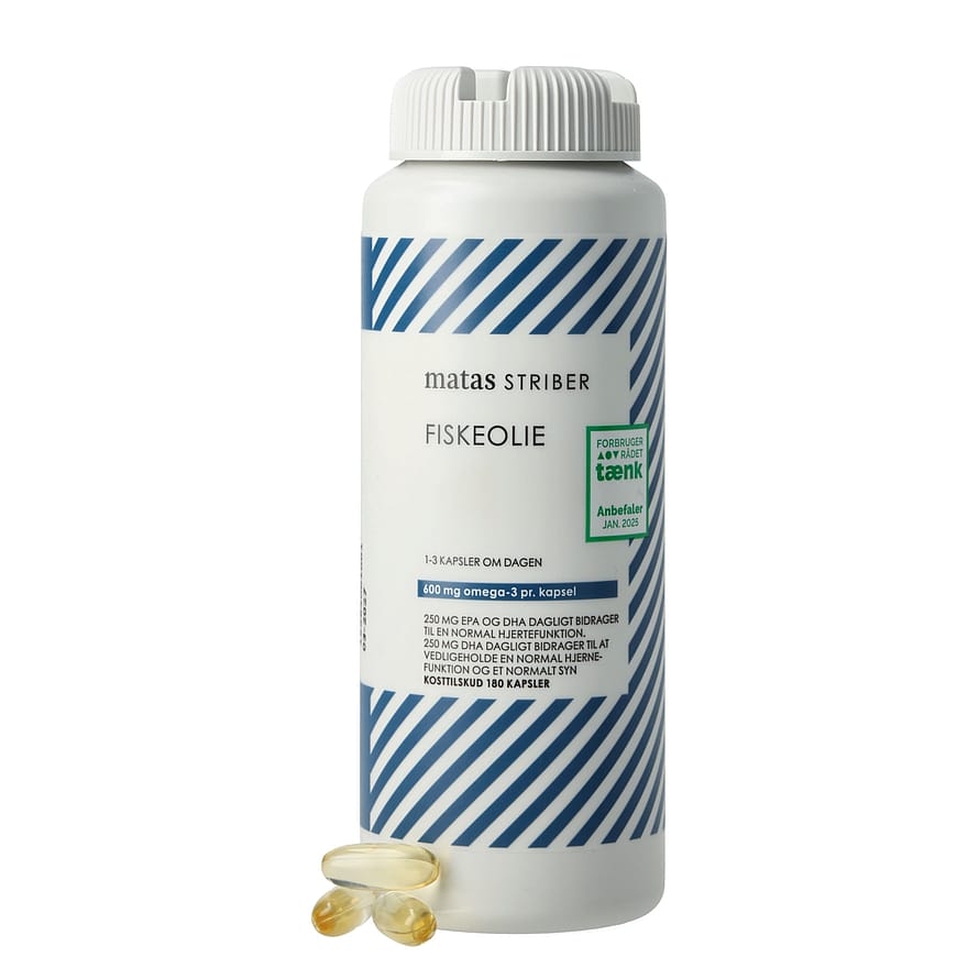 Matas Striber Fiskeolie 1000 mg 180 kaps.