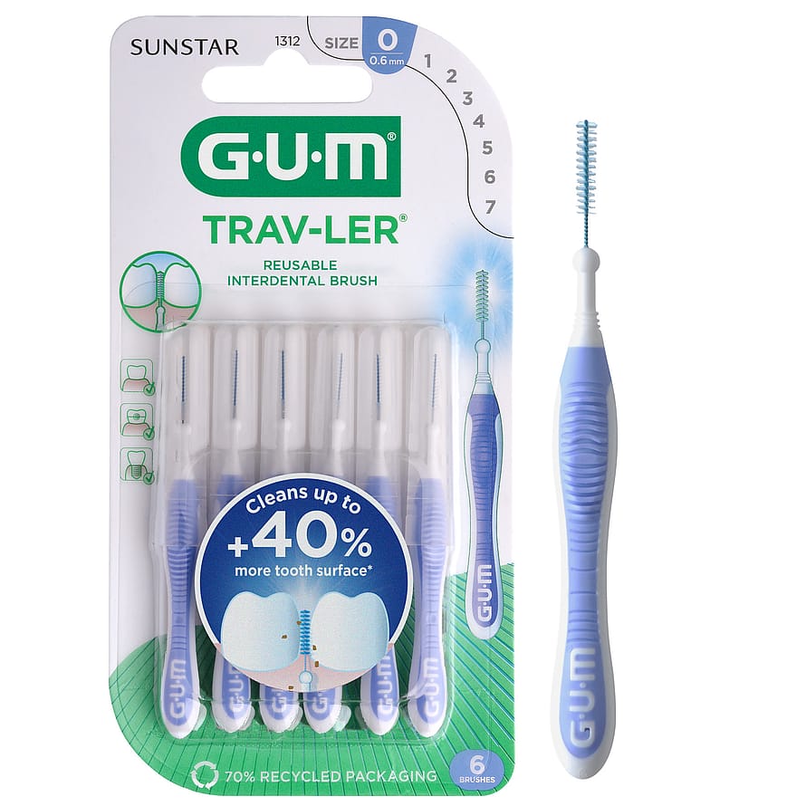 GUM TravLer Lyslilla, 6 stk.