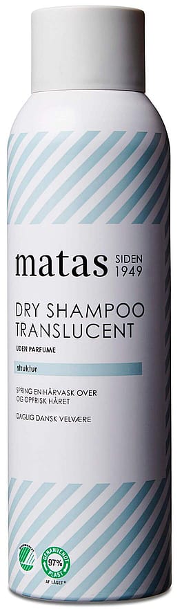 Matas Striber Dry Shampoo Translucent  Uden Parfume 200 ml