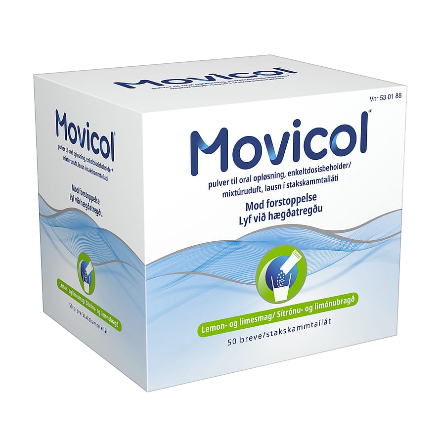 Movicol Pulverbreve Lemon 50 stk