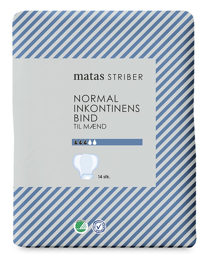 Matas Striber Normal Inkontinens Bind til Mænd 14 stk