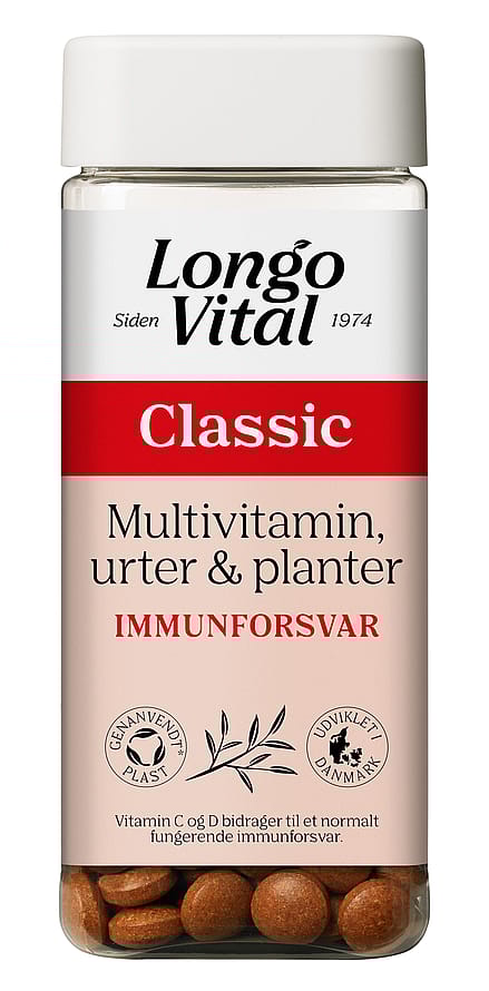 Longo Vital Multivitamin Classic med urter & planter 180 stk