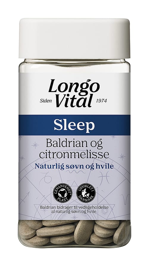 Longo Vital Sleep med Baldrian og Citronmelisse 120 stk.