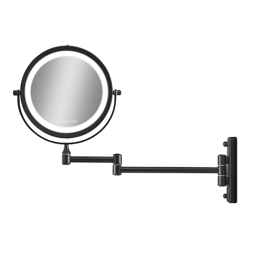 Gillian Jones Dobbeltsidet Vægspejl Mat Sort
