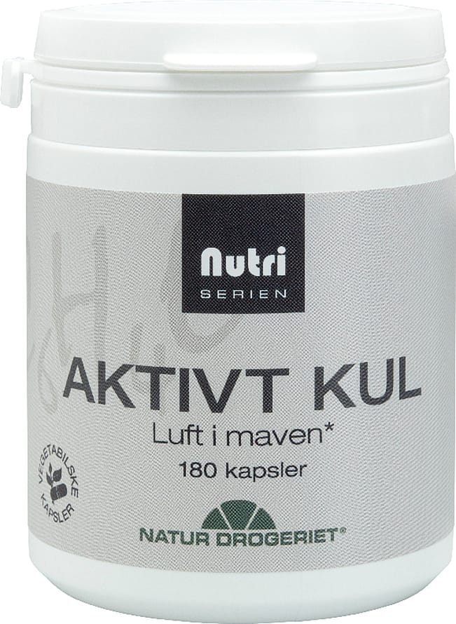 Natur Drogeriet Aktivt kul 180 kaps