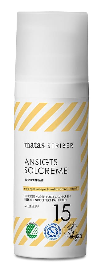 Matas Striber Ansigtssolcreme SPF 15 Uden Parfume 50 ml