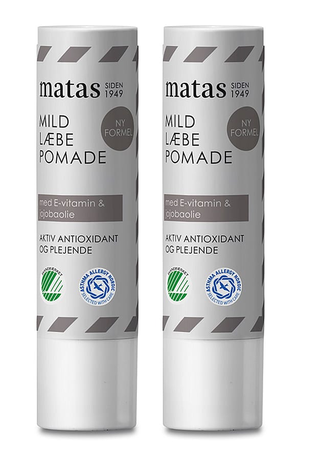 Matas Striber Mild Læbepomade Uden Parfume 2 x 4 g