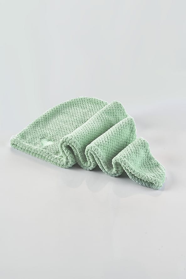 Yuaia Haircare Microfiber Hair Turban Grøn