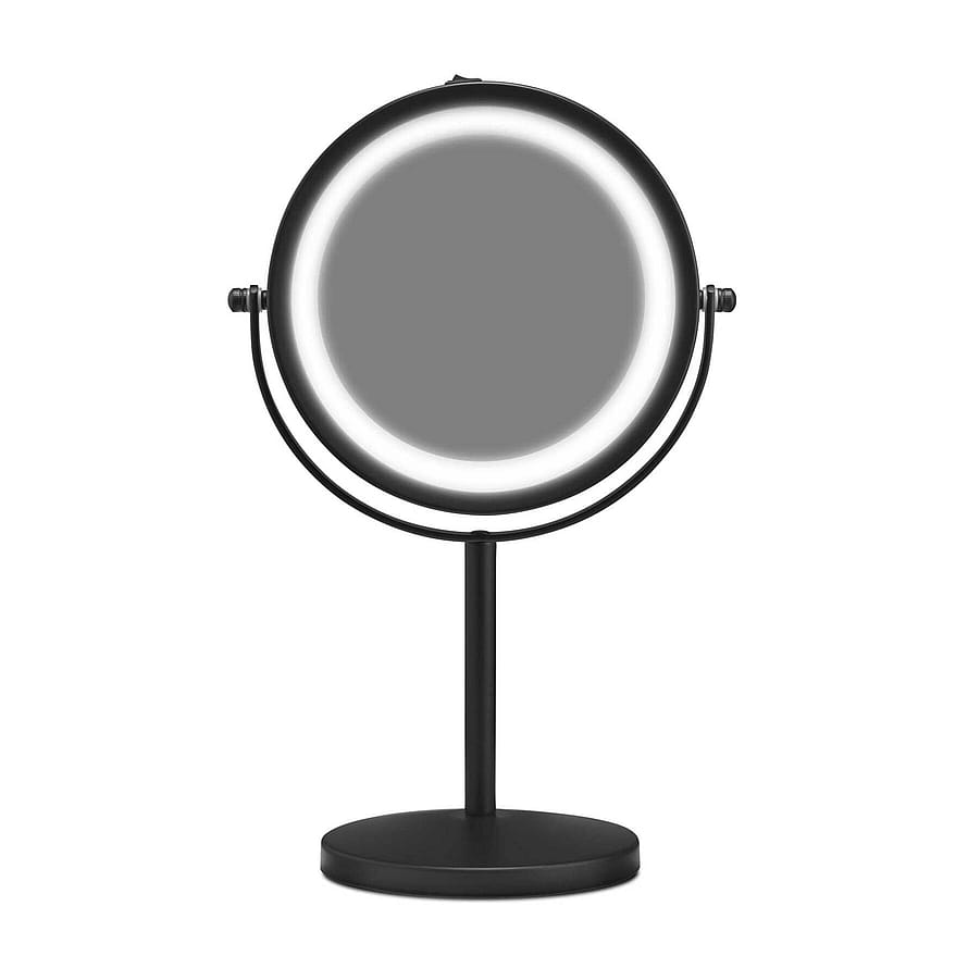 Gillian Jones Bordspejl Med Led Lys Mat Sort