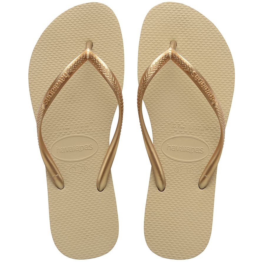 Havaianas Slim SandGrey/L.Gold Str 37/38