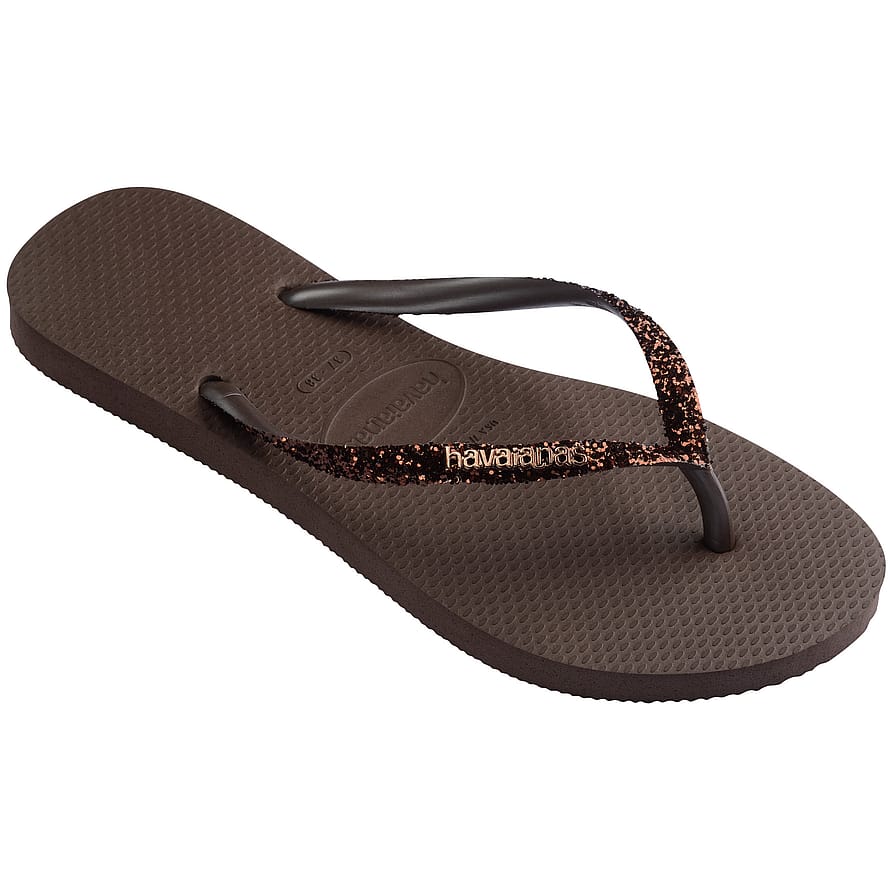 Havaianas Slim Glitter II Dark Brown Str 37/38