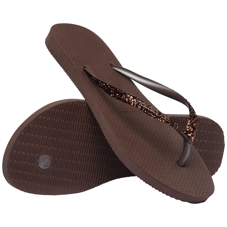 Havaianas Slim Glitter II 0727 Dark Brown Str 39/40