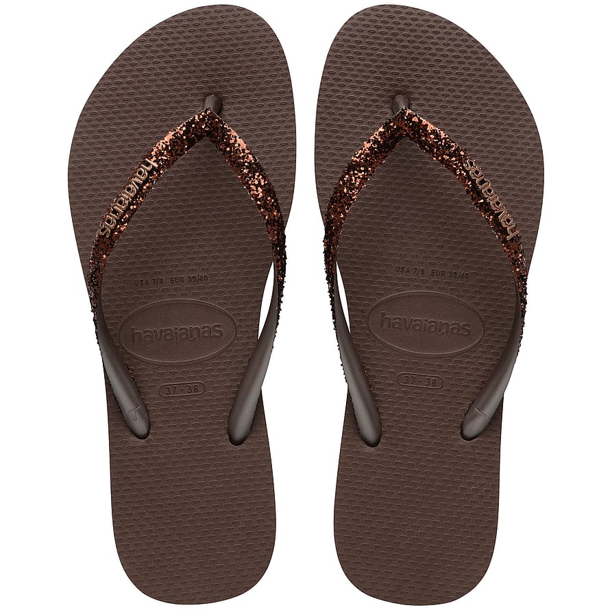 Havaianas Slim Glitter II 0727 Dark Brown Str 39/40