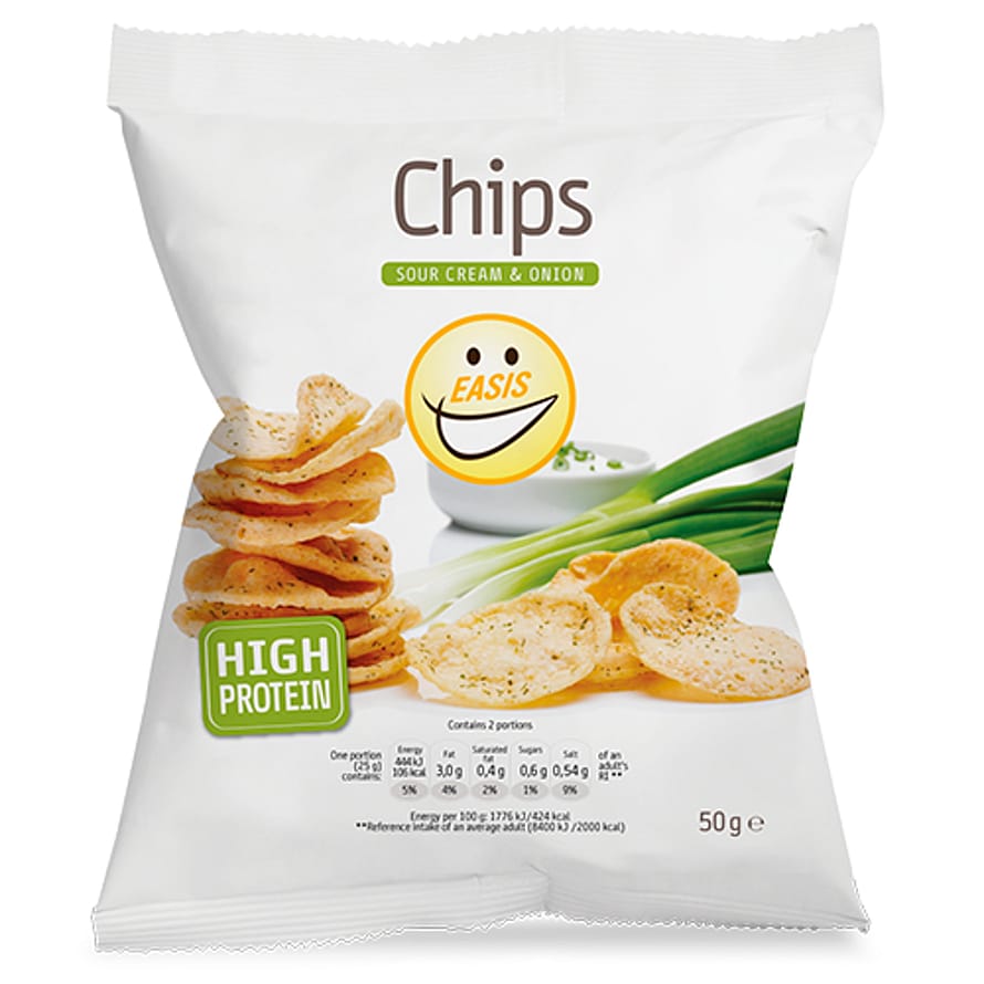 EASIS Sour Cream & Onion Chips 50 g