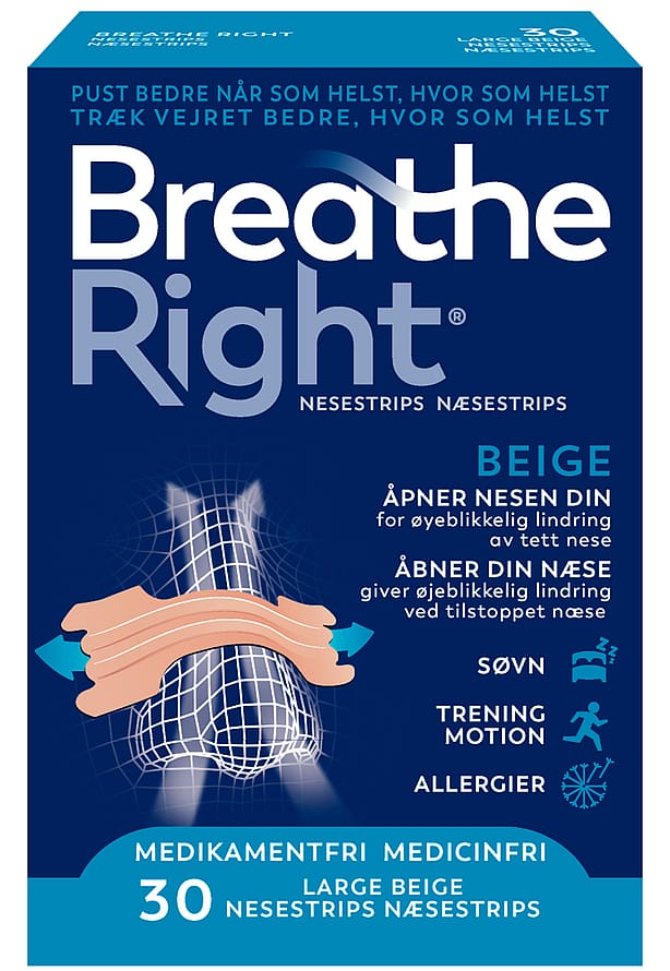 Breathe Right Næsestrips Original 30 stk