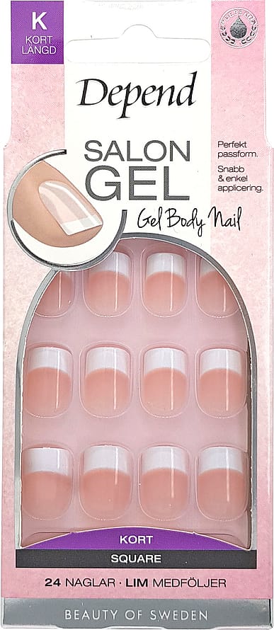 Depend Salon Gel Short Square Pink